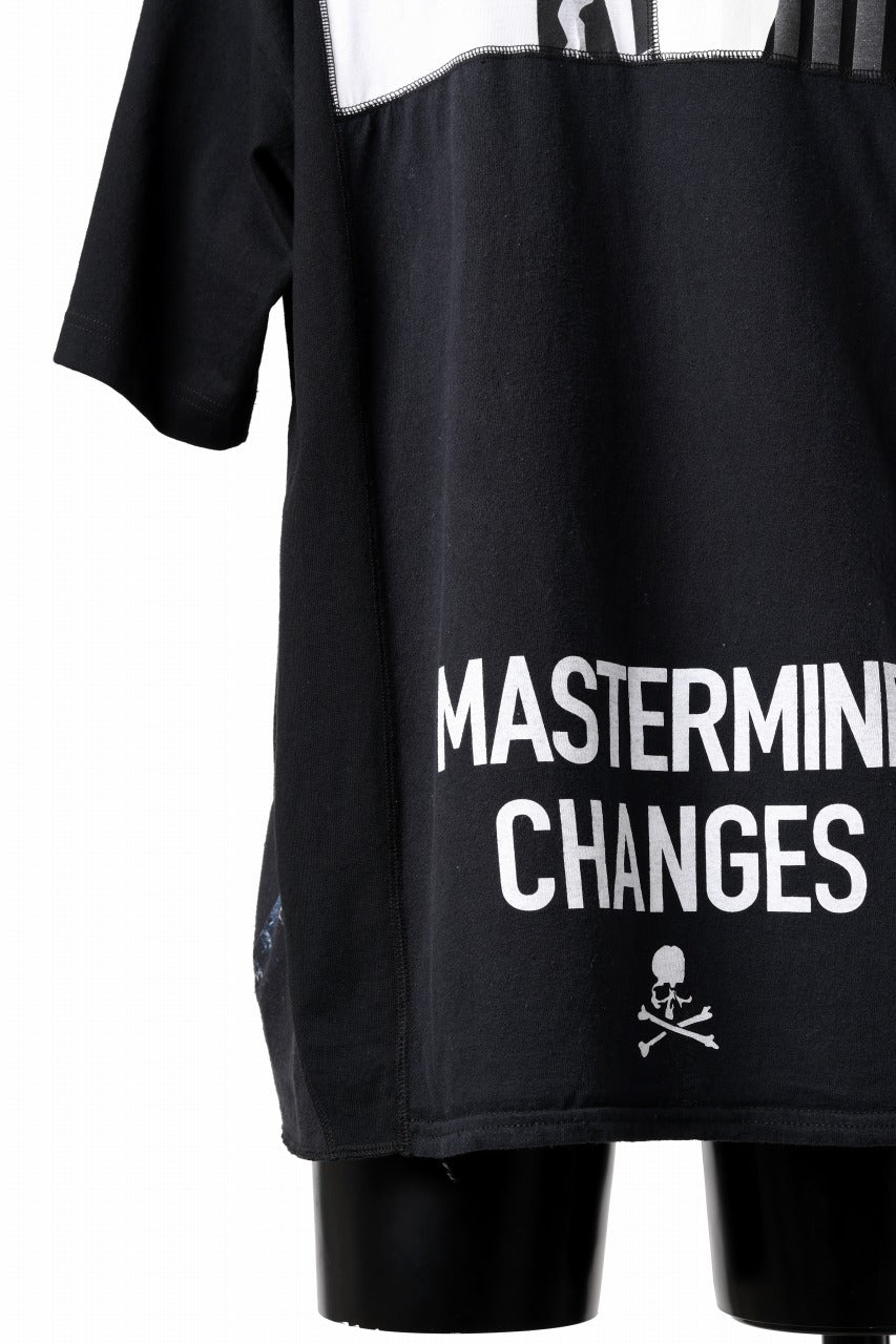 Load image into Gallery viewer, mastermind JAPAN x CHANGES exclusive ReBUILD T-SHIRT / CH-BODY (BLACK #22)