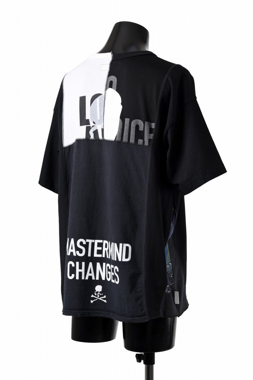 Load image into Gallery viewer, mastermind JAPAN x CHANGES exclusive ReBUILD T-SHIRT / CH-BODY (BLACK #22)