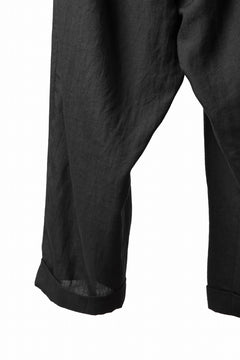 画像をギャラリービューアに読み込む, sus-sous cinematic trousers / 1/4 linen sheeting (BLACK)