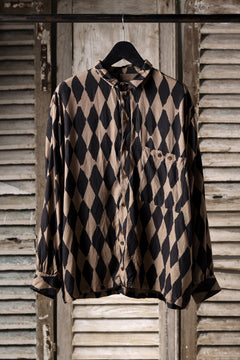 画像をギャラリービューアに読み込む, Aleksandr Manamis exclusive HARLEQUIN SHORT COLLAR REGULAR SHIRT (HARLEQUIN)