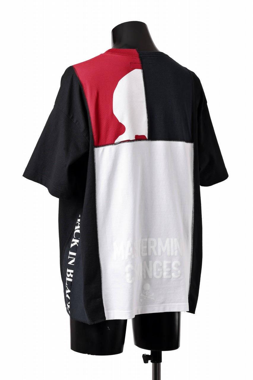 Load image into Gallery viewer, mastermind JAPAN x CHANGES exclusive ReBUILD T-SHIRT / CH-BODY (BLACK #25)
