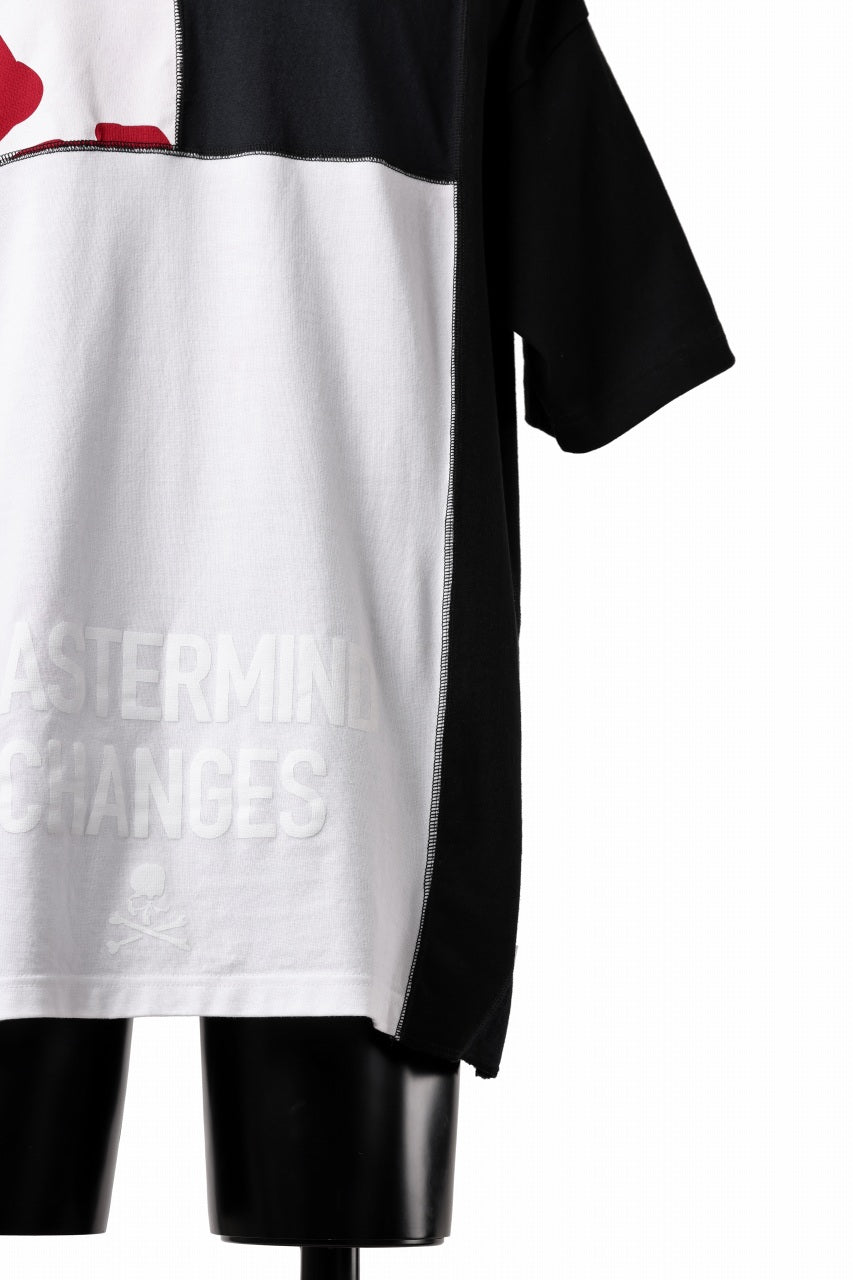 Load image into Gallery viewer, mastermind JAPAN x CHANGES exclusive ReBUILD T-SHIRT / CH-BODY (BLACK #25)