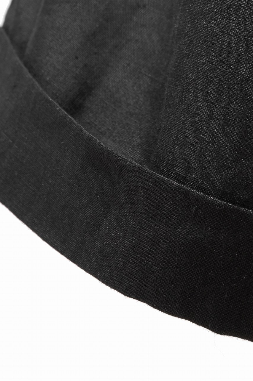 Load image into Gallery viewer, sus-sous cinematic trousers / 1/4 linen seating (BLACK)