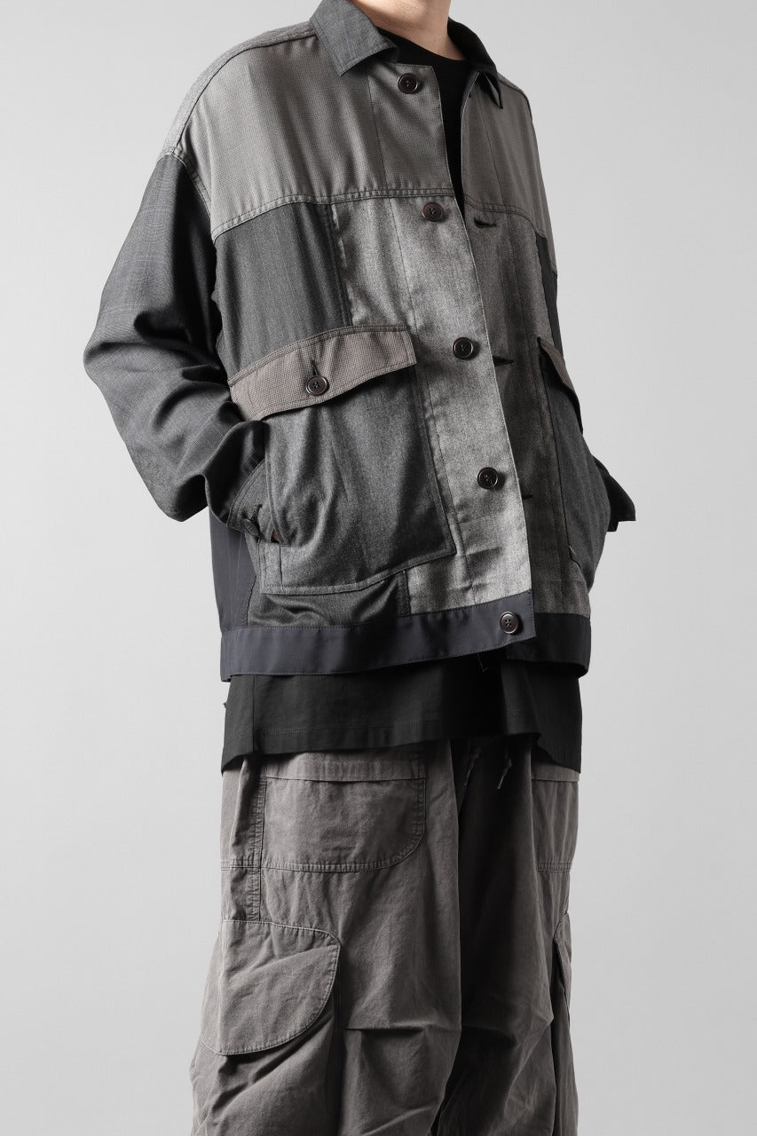 画像をギャラリービューアに読み込む, CHANGES REMAKE WOOL WORKER BLOUSON (MULTI)