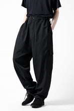 画像をギャラリービューアに読み込む, Y's for men SIDE TUCK CARGO POCKET PANTS / WRINKLED GABARDINE (BLACK)
