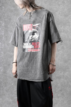 画像をギャラリービューアに読み込む, beauty : beast x CVTVLIST S/S TEE &quot;TOKYO BURNING&quot; (G.BLACK)