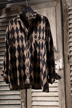 画像をギャラリービューアに読み込む, Aleksandr Manamis exclusive HARLEQUIN SHORT COLLAR REGULAR SHIRT (HARLEQUIN)