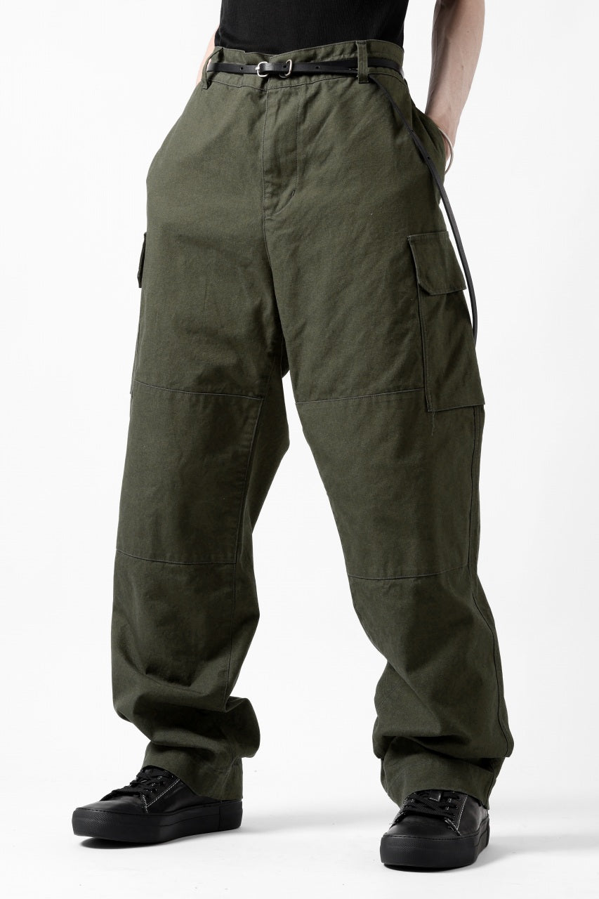 画像をギャラリービューアに読み込む, N/07 MILITARY TROUSERS M47 / LIGHT-WEIGHT DUCK (OLIVE)
