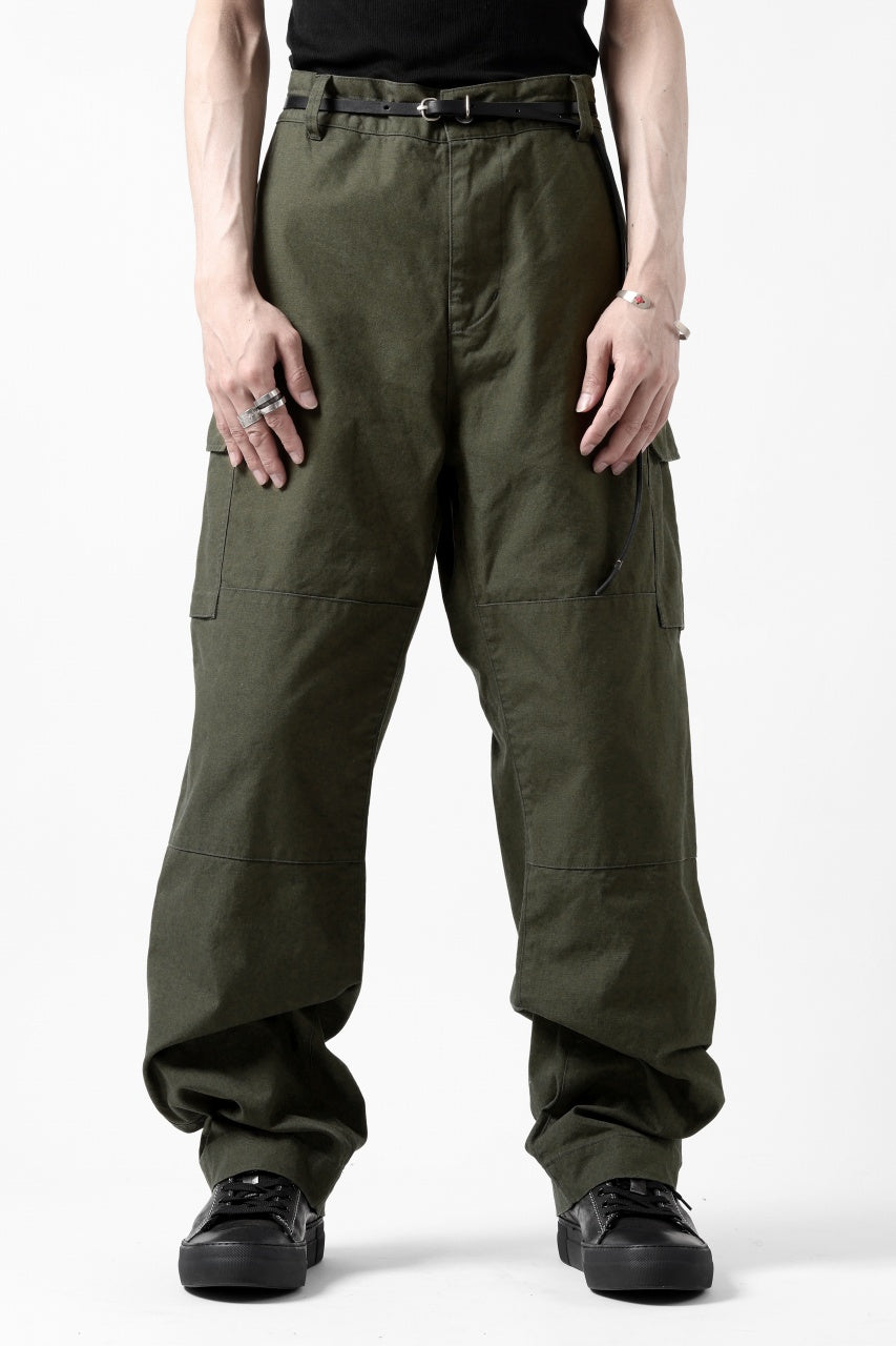 画像をギャラリービューアに読み込む, N/07 MILITARY TROUSERS M47 / LIGHT-WEIGHT DUCK (OLIVE)