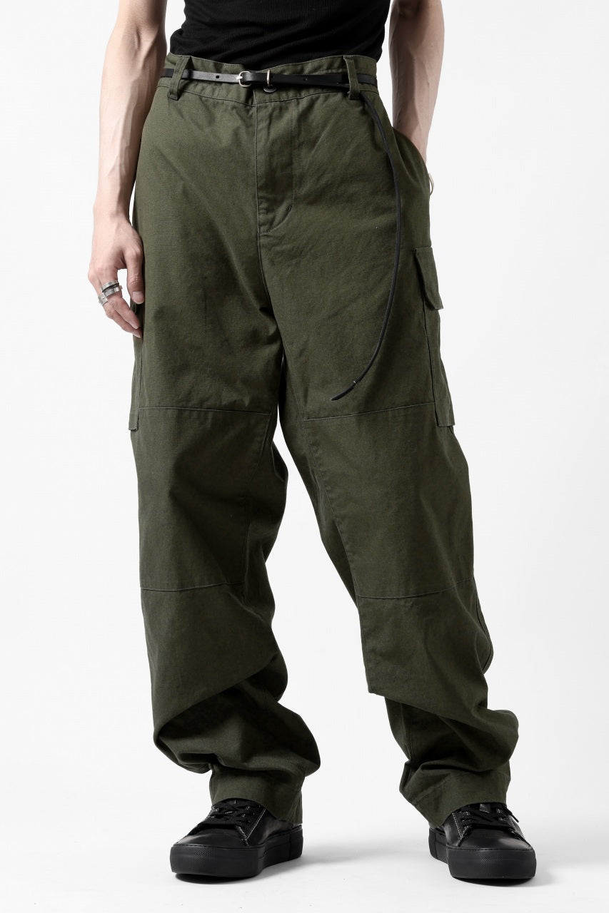 画像をギャラリービューアに読み込む, N/07 MILITARY TROUSERS M47 / LIGHT-WEIGHT DUCK (OLIVE)