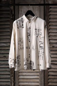 画像をギャラリービューアに読み込む, Aleksandr Manamis LES CREATURES SHORT COLLAR REGULAR SHIRT (ORNAMENT)