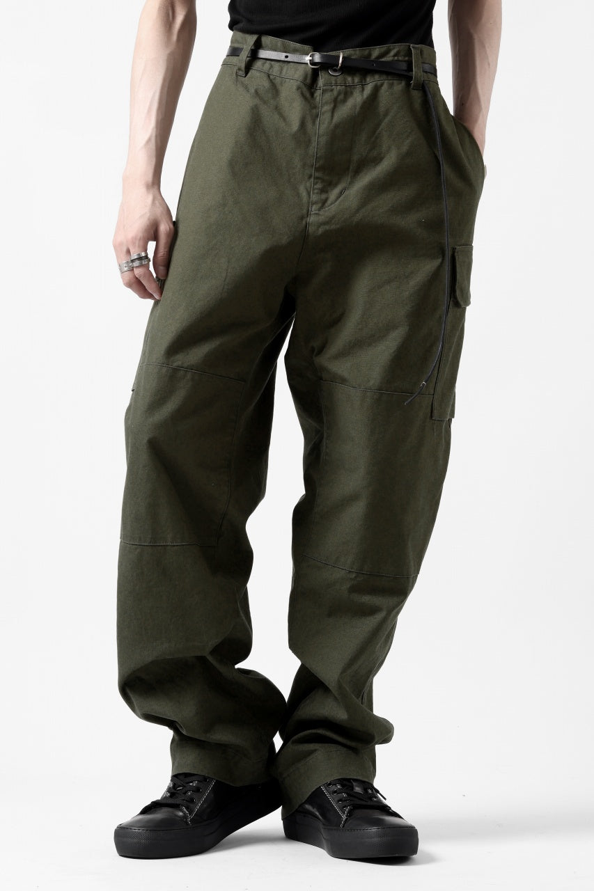画像をギャラリービューアに読み込む, N/07 MILITARY TROUSERS M47 / LIGHT-WEIGHT DUCK (OLIVE)