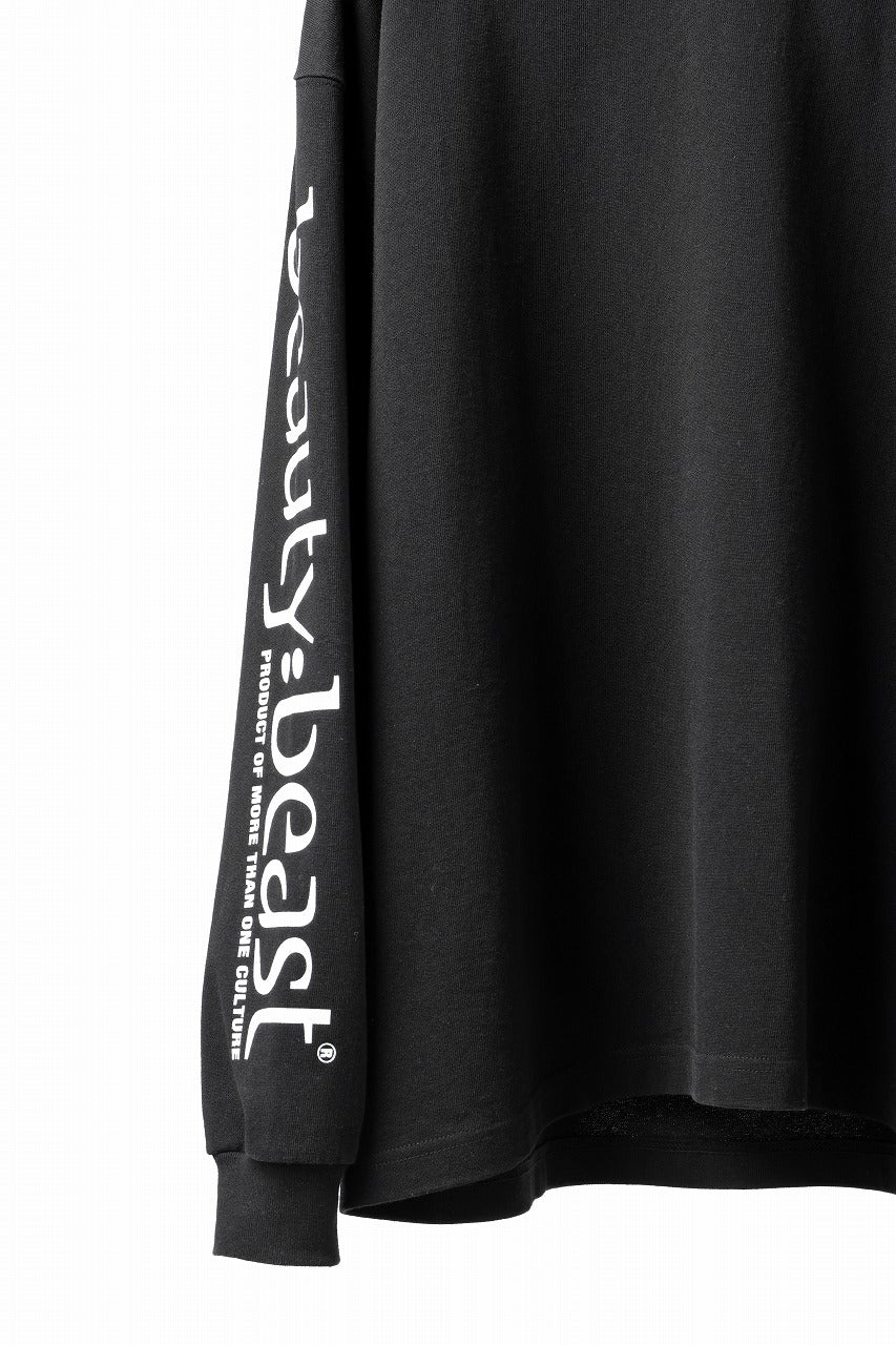 画像をギャラリービューアに読み込む, beauty : beast x 20471120 COLLABORATION L/S TEE _1 (BLACK)