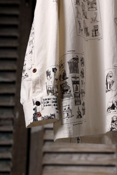 画像をギャラリービューアに読み込む, Aleksandr Manamis LES CREATURES SHORT COLLAR REGULAR SHIRT (ORNAMENT)