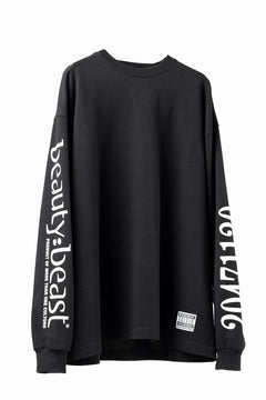 画像をギャラリービューアに読み込む, beauty : beast x 20471120 COLLABORATION L/S TEE _1 (BLACK)