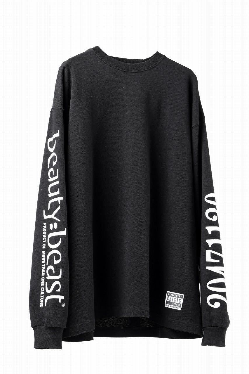 画像をギャラリービューアに読み込む, beauty : beast x 20471120 COLLABORATION L/S TEE _1 (BLACK)