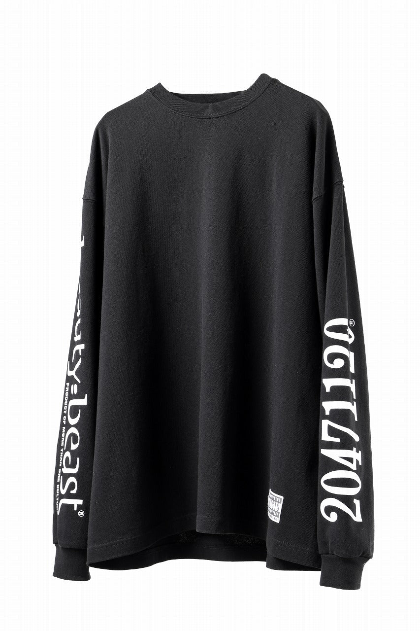 画像をギャラリービューアに読み込む, beauty : beast x 20471120 COLLABORATION L/S TEE _1 (BLACK)