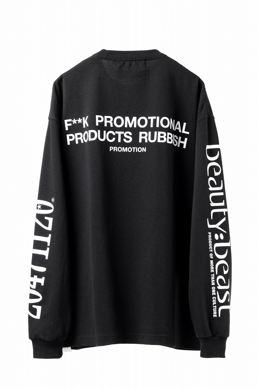 画像をギャラリービューアに読み込む, beauty : beast x 20471120 COLLABORATION L/S TEE _1 (BLACK)