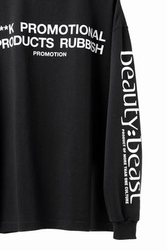画像をギャラリービューアに読み込む, beauty : beast x 20471120 COLLABORATION L/S TEE _1 (BLACK)