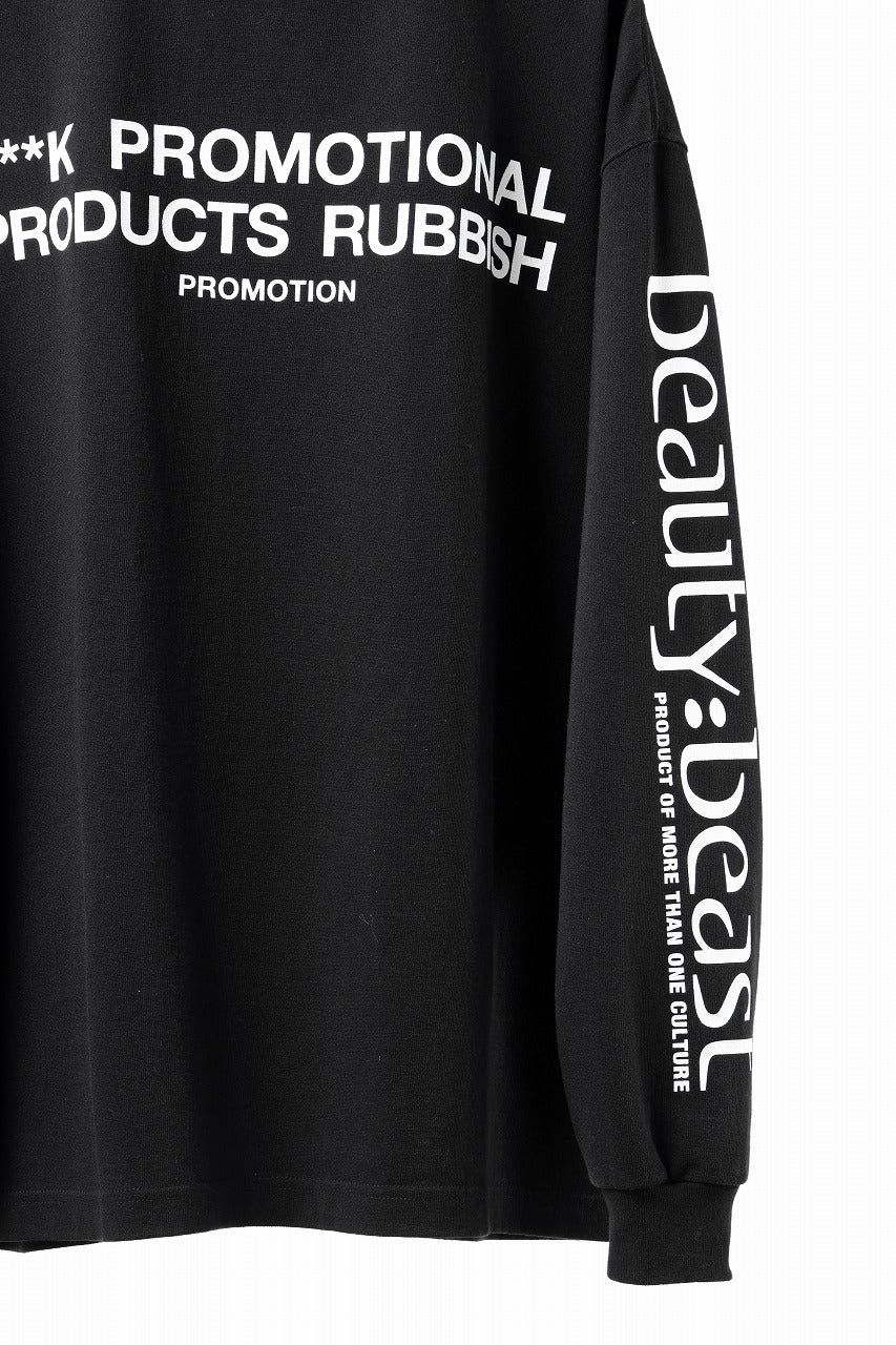 画像をギャラリービューアに読み込む, beauty : beast x 20471120 COLLABORATION L/S TEE _1 (BLACK)