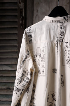 画像をギャラリービューアに読み込む, Aleksandr Manamis LES CREATURES SHORT COLLAR REGULAR SHIRT (ORNAMENT)