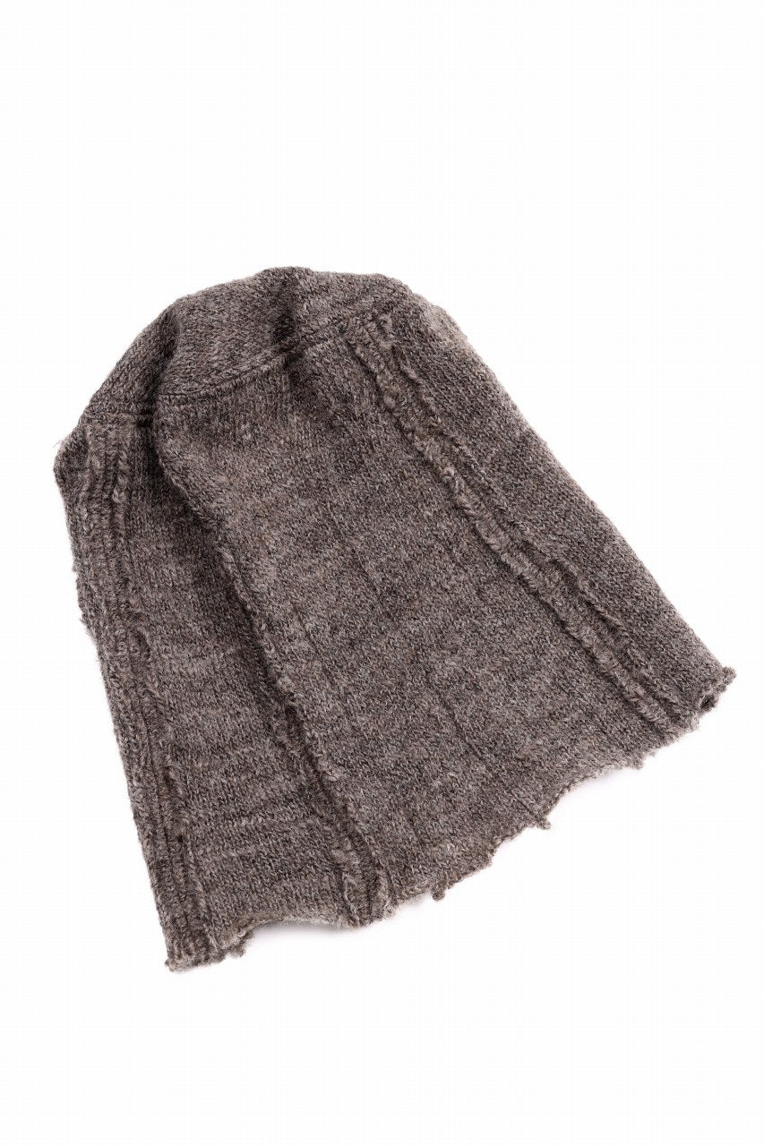 画像をギャラリービューアに読み込む, KLASICA CONEY DESERT WATCH CAP / URUGAY SLAB YARN NON MULESING WOOL (MOCHA)