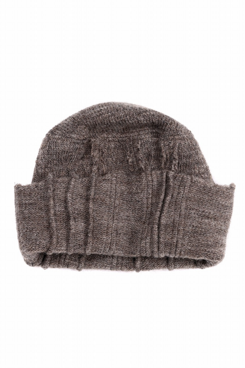 画像をギャラリービューアに読み込む, KLASICA CONEY DESERT WATCH CAP / URUGAY SLAB YARN NON MULESING WOOL (MOCHA)