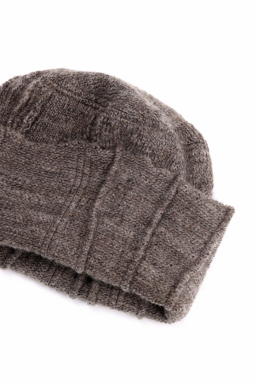 画像をギャラリービューアに読み込む, KLASICA CONEY DESERT WATCH CAP / URUGAY SLAB YARN NON MULESING WOOL (MOCHA)
