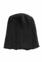 画像をギャラリービューアに読み込む, KLASICA CONEY DESERT WATCH CAP / URUGAY SLAB YARN NON MULESING WOOL (BLACK)