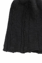画像をギャラリービューアに読み込む, KLASICA CONEY DESERT WATCH CAP / URUGAY SLAB YARN NON MULESING WOOL (BLACK)