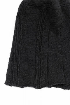 画像をギャラリービューアに読み込む, KLASICA CONEY DESERT WATCH CAP / URUGAY SLAB YARN NON MULESING WOOL (BLACK)