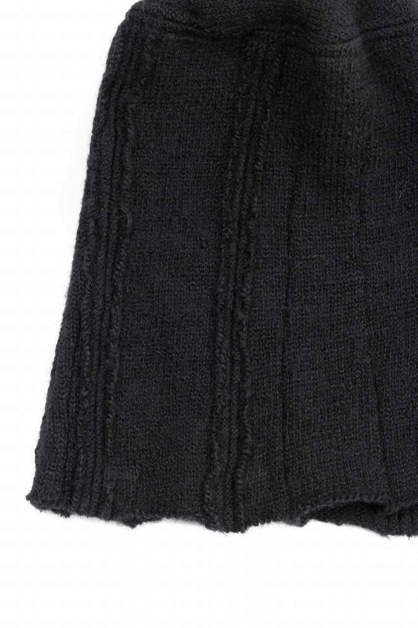 画像をギャラリービューアに読み込む, KLASICA CONEY DESERT WATCH CAP / URUGAY SLAB YARN NON MULESING WOOL (BLACK)