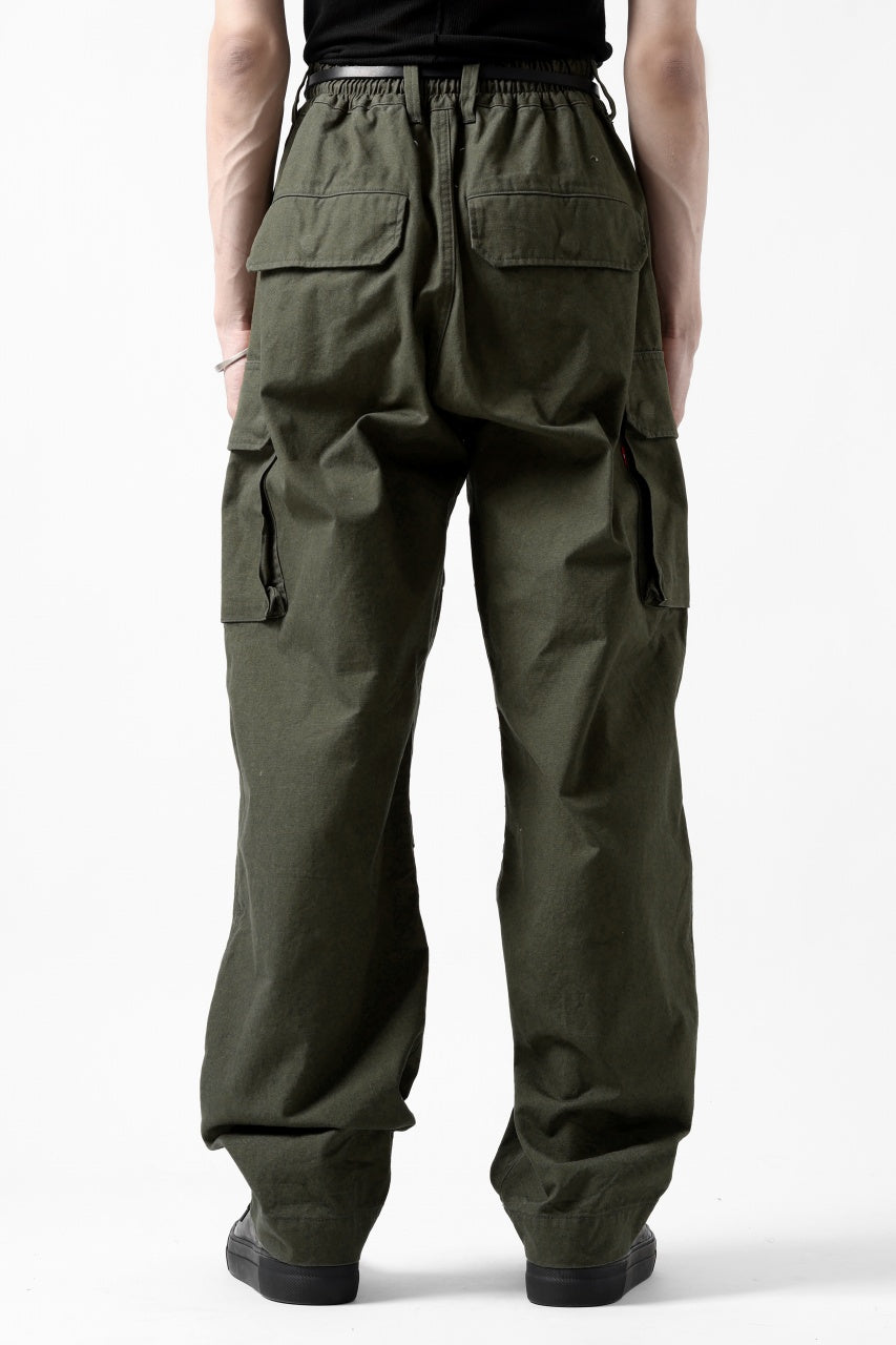 画像をギャラリービューアに読み込む, N/07 MILITARY TROUSERS M47 / LIGHT-WEIGHT DUCK (OLIVE)