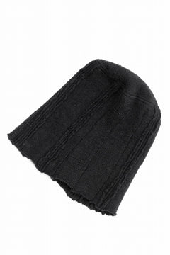 画像をギャラリービューアに読み込む, KLASICA CONEY DESERT WATCH CAP / URUGAY SLAB YARN NON MULESING WOOL (BLACK)