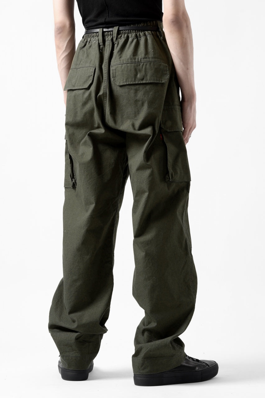 画像をギャラリービューアに読み込む, N/07 MILITARY TROUSERS M47 / LIGHT-WEIGHT DUCK (OLIVE)