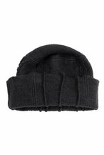 画像をギャラリービューアに読み込む, KLASICA CONEY DESERT WATCH CAP / URUGAY SLAB YARN NON MULESING WOOL (BLACK)