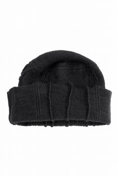 画像をギャラリービューアに読み込む, KLASICA CONEY DESERT WATCH CAP / URUGAY SLAB YARN NON MULESING WOOL (BLACK)