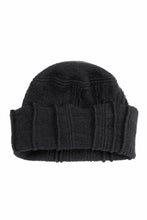 画像をギャラリービューアに読み込む, KLASICA CONEY DESERT WATCH CAP / URUGAY SLAB YARN NON MULESING WOOL (BLACK)