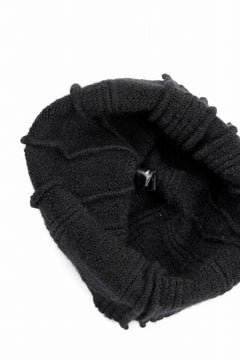 画像をギャラリービューアに読み込む, KLASICA CONEY DESERT WATCH CAP / URUGAY SLAB YARN NON MULESING WOOL (BLACK)