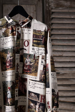 画像をギャラリービューアに読み込む, Aleksandr Manamis exclusive BIRD CHILDREN SHORT COLLAR REGULAR SHIRT (L'ALPHABET)