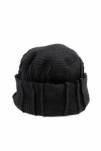 画像をギャラリービューアに読み込む, KLASICA CONEY DESERT WATCH CAP / URUGAY SLAB YARN NON MULESING WOOL (BLACK)