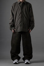 画像をギャラリービューアに読み込む, Ten c PADDED SHIRT / PIECE DYED COTTON/NYLON POPLIN (DARK GREEN)