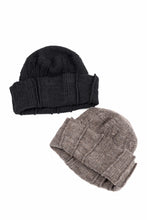 画像をギャラリービューアに読み込む, KLASICA CONEY DESERT WATCH CAP / URUGAY SLAB YARN NON MULESING WOOL (BLACK)