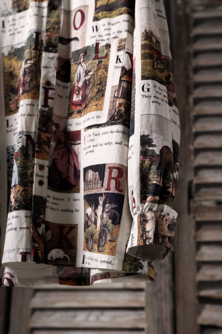 画像をギャラリービューアに読み込む, Aleksandr Manamis exclusive BIRD CHILDREN SHORT COLLAR REGULAR SHIRT (L'ALPHABET)