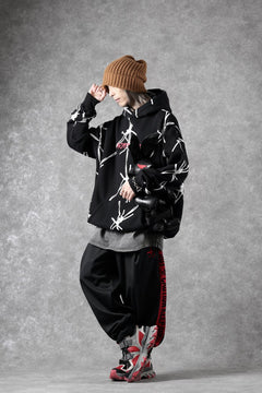 画像をギャラリービューアに読み込む, beauty : beast x CVTVLIST P.O HOODED "BARBED WIRE" (BLACK)