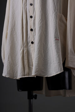 画像をギャラリービューアに読み込む, KLASICA SH-043 - Tw 2 POCKETS ATELIER BLOUSE / LOOSE WOVEN TYPE WRITER (ECRU)