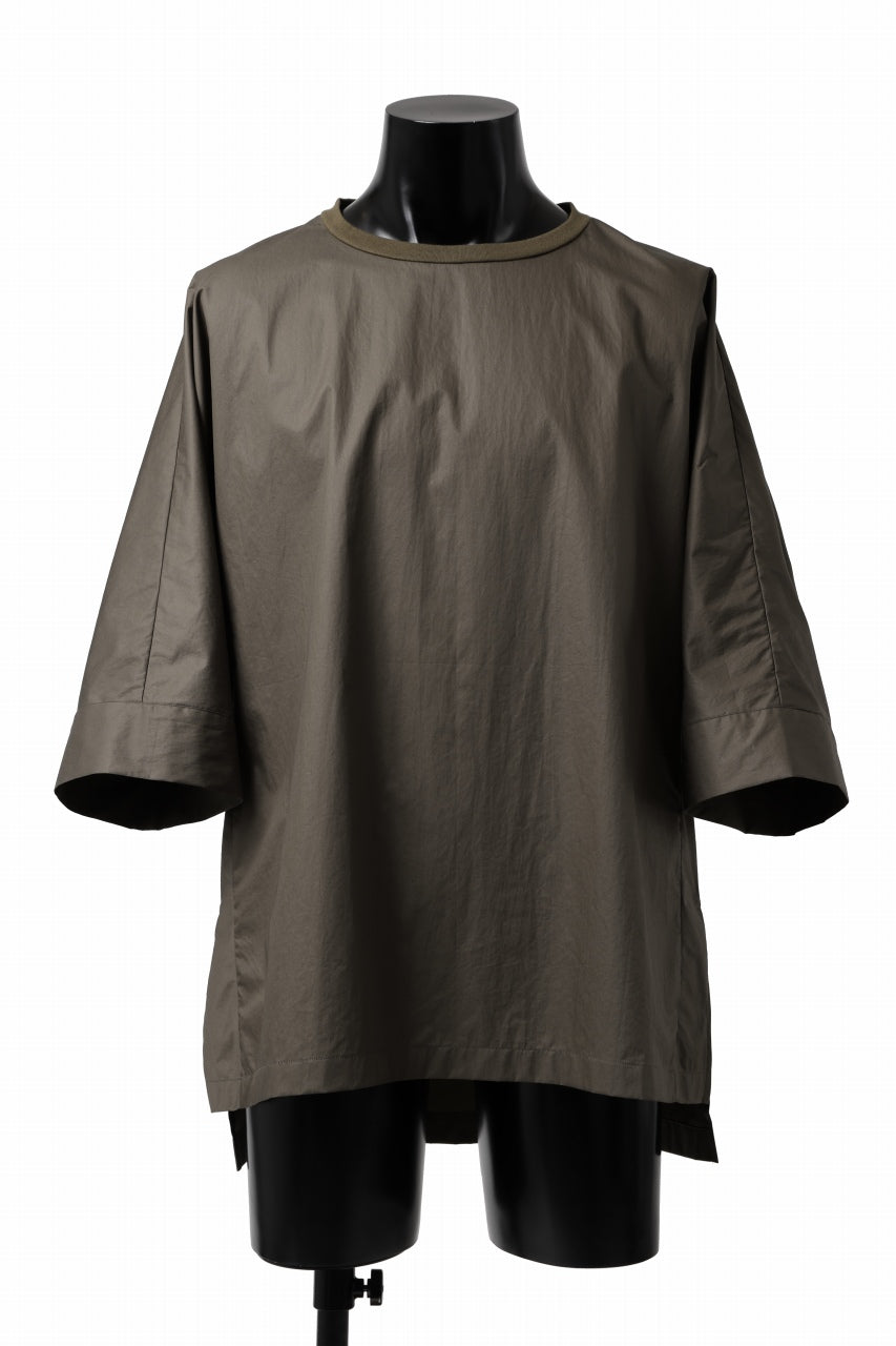 Load image into Gallery viewer, sus-sous atelier T / Lance 80/- cotton typewriter (OLIVE GREEN)