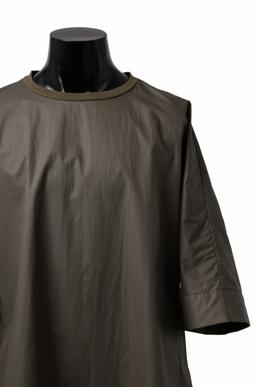 Load image into Gallery viewer, sus-sous atelier T / Lance 80/- cotton typewriter (OLIVE GREEN)