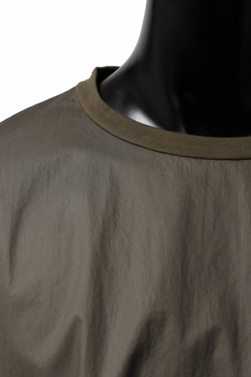 Load image into Gallery viewer, sus-sous atelier T / Lance 80/- cotton typewriter (OLIVE GREEN)