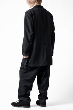 画像をギャラリービューアに読み込む, Y's for men SIDE TUCK CARGO POCKET PANTS / WRINKLED GABARDINE (BLACK)